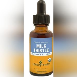 HERB PHARM - Milk Thistle Seed Extract for Liver Function Support 1 fl oz 30ml .